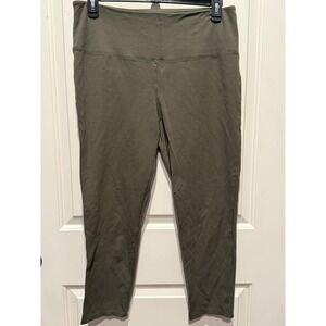 JONES NEW YORK Women's Olive Green Stretchy Cropped Leggings Pants Size 1X